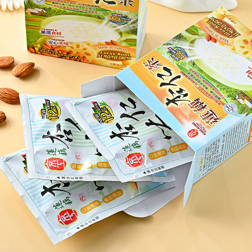 台湾进口京工莲藕杏仁茶姜母茶黑芝麻糊代餐粉即食冲饮品老姜黑糖 - 图1