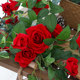 High simulation rose vine air conditioning winding pipe decoration