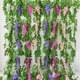 Butterfly dance high simulation wisteria flower string with extended petals and flower vine