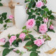 High simulation rose vine air conditioning winding pipe decoration
