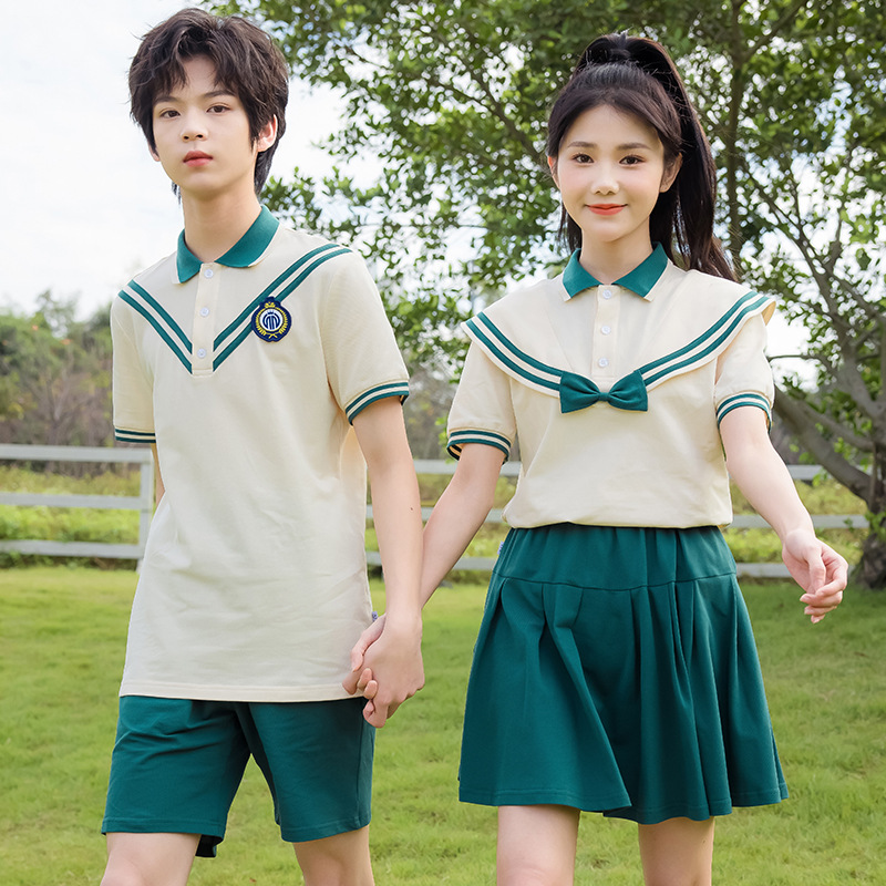 幼儿园园服夏装小学生短袖校服男女孩夏季休闲运动班服六一表演服-图2