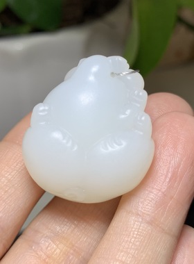 白玉猪生肖吊坠