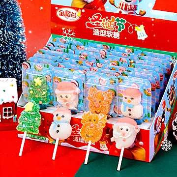 创意卡通果汁软糖 圣诞糖果棒棒糖儿童礼物[5元优惠券]-寻折猪