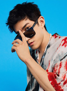 李治廷同款天然锆石金银钻双蝴蝶拼接项链2021新款情侣百搭毛衣链