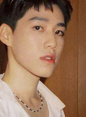 BKPP同款黑白串珠项链圈泰剧男女