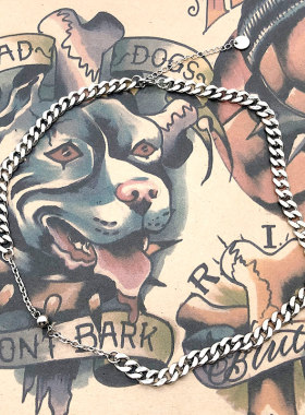 迪玛希同款古巴拼接圆球项链男女