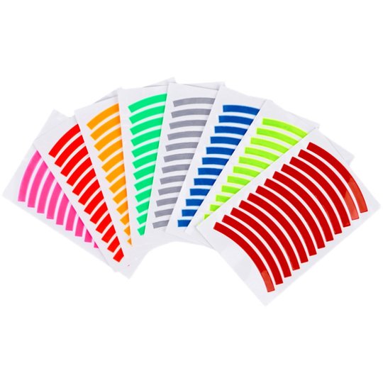 儿童平衡车反光贴夜骑警示反光条儿童自行车装饰贴纸轮胎反光贴