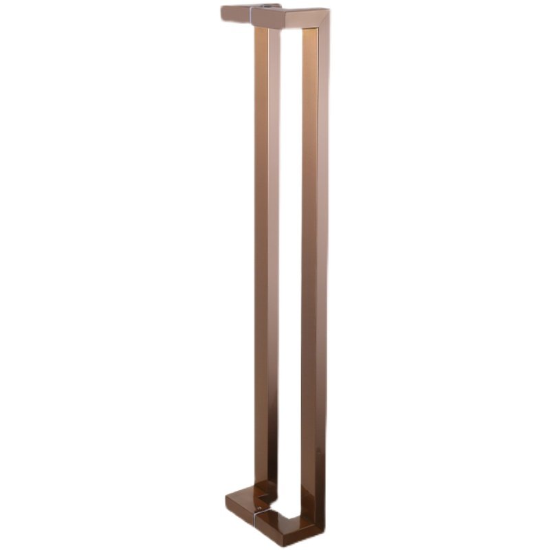 Glass door handle with high-grade electroplating and sealing glaze without fingerprints