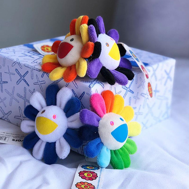 Colorful sunflower colorful flower bag Wang Yibo pendant