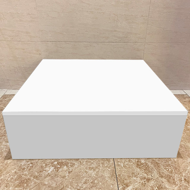 Large ornament, simple solid wood hardware reinforced square base