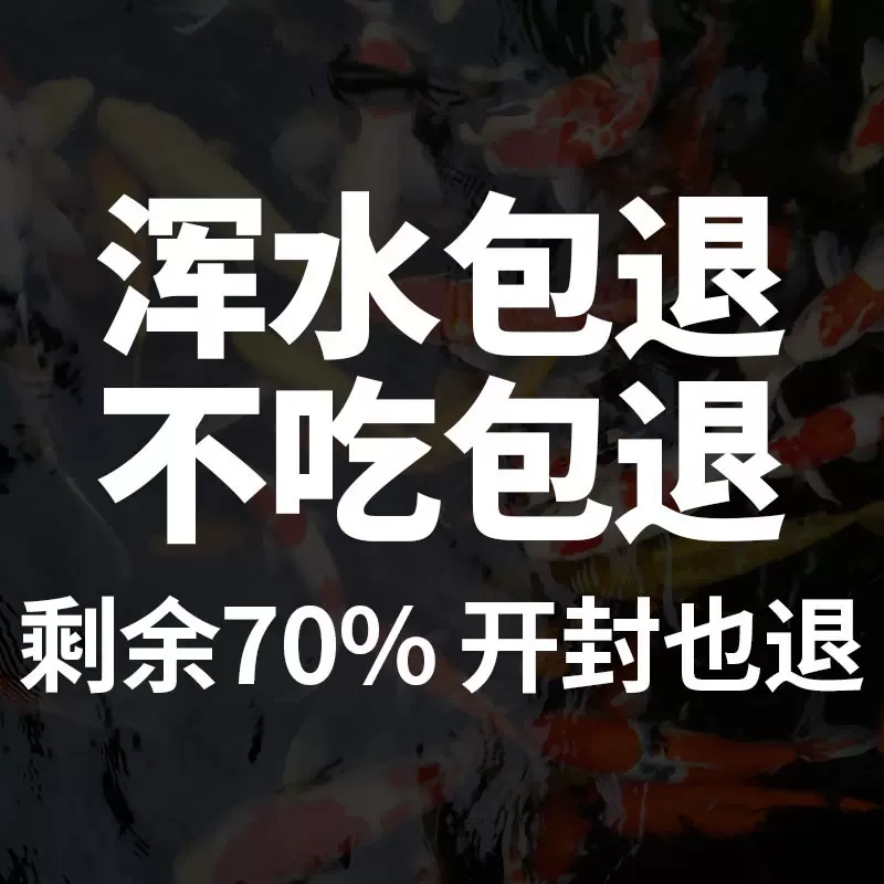 森森锦鲤鱼食观赏鱼金鱼饲料 小颗粒增色鱼粮锦鲤鱼饲料不浑水