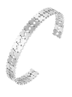 熊家出品拼接双排小熊金银手镯女款跨境电商热卖款同款