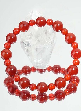 【探玄珠】露思同款天然红玛瑙水晶手串简约显白本命年手链送礼物
