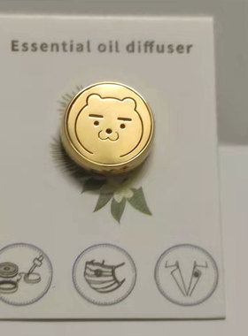巴海香薰扣卡通雪人莱恩磁石
