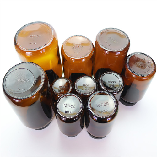 新品200毫升茶色玻璃瓶土壤检测瓶药瓶带盖密封避光瓶实验试剂瓶 - 图0