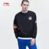 Li Ning Disney Mickey tên áo len nam 2019 áo sơ mi mới thể thao đan đơn giản AWDP493 - Thể thao lông cừu / jumper áo hoodie one piece Thể thao lông cừu / jumper