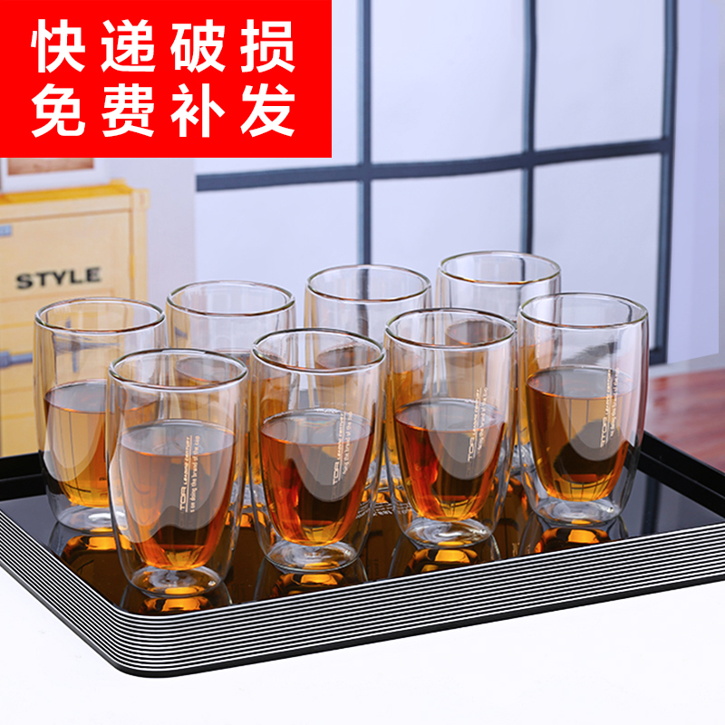 英國ORTOR雙層玻璃杯隔熱防燙水杯子時尚茶杯牛奶杯飲料杯