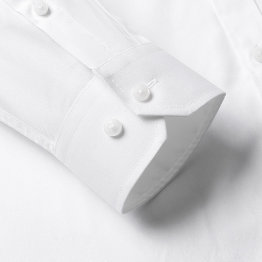 海澜之家商务休闲长袖衬衫男款工作服白色加绒厚保暖结婚衬衣大码