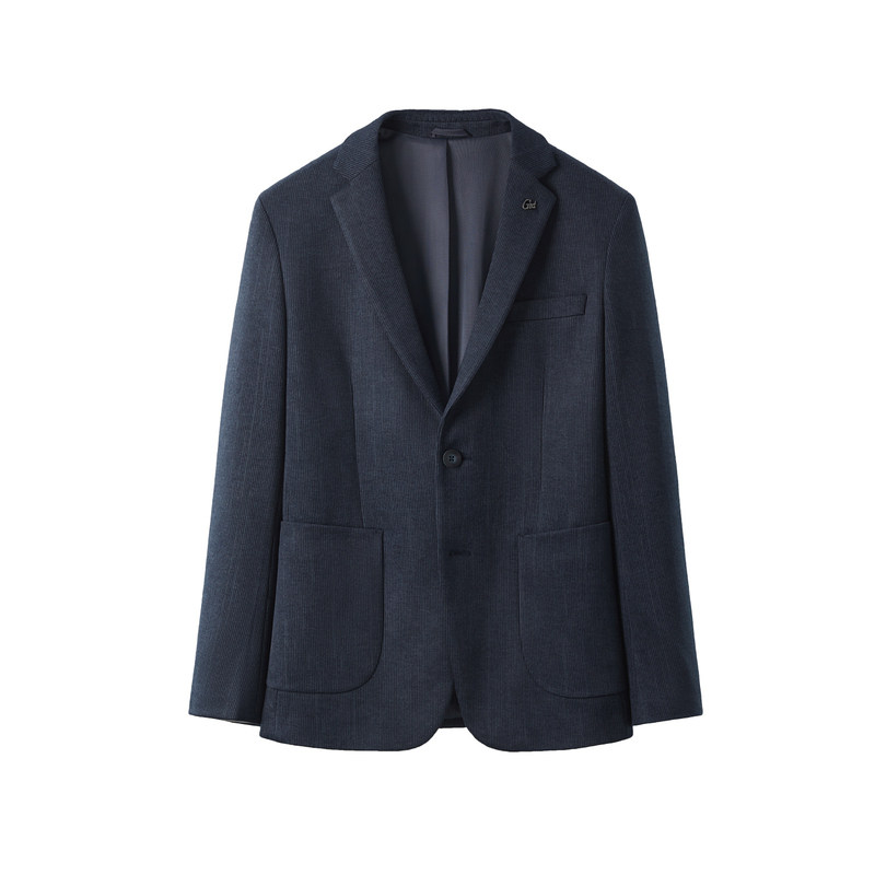 HLA/海澜之家绒感弹力休闲西服秋冬修身平驳领加厚商务通勤外套男,淘宝优惠券,粉丝福利购,淘宝优惠卷