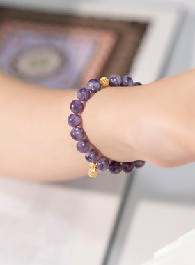 原创设计天然正品紫祖母水晶手串