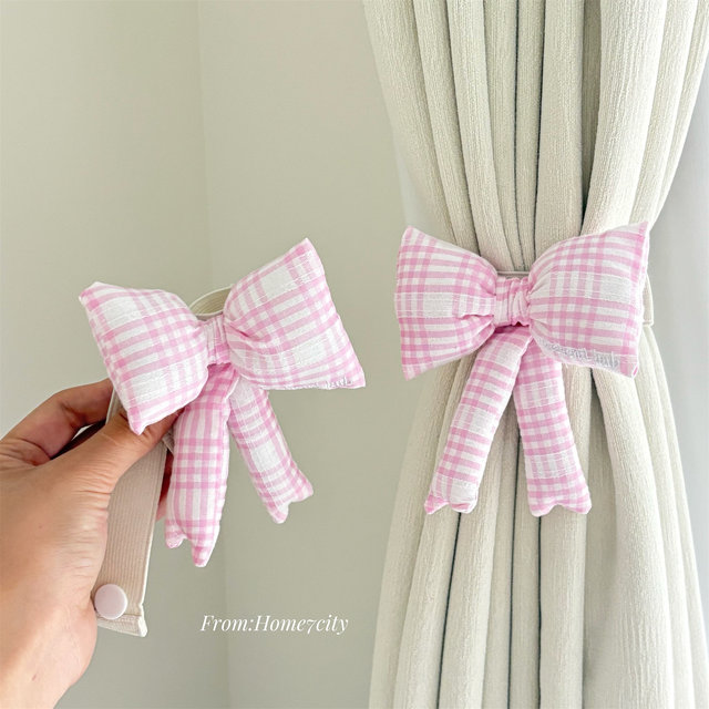 2 packs! Korean bow curtain straps