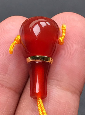 12MM天然红玛瑙三通榫卯结构分体佛塔手串配饰金刚星月DIY配件