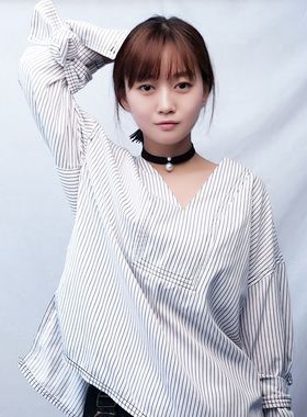 原宿学院风女士黑色绒布锁骨链