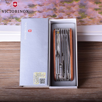 Victorinox Swiss Army Knife 91mm Solid Wood Hero 1.6794.69 Sergeant's Knife Multifunctional Folding Swiss Utility Knife