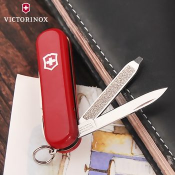 ດັ້ງເດີມ Victorinox Swiss Army Knife 58mm signature light 0.6226 mini multi-function folding Swiss Army Knife