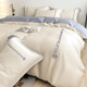60S Silk Bed Four-piece Ice Silk Quilt Cover Summer Light Luxury Naked Sleeping Bedding Dormitory Sheets Three-piece Set Sheets 4