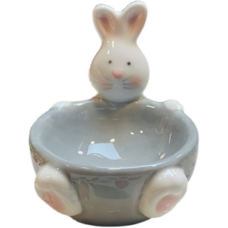 陶瓷兔子蛋托工艺品礼物摆件创意不规则鸡蛋架单个家用早餐小味碟,淘宝优惠券,粉丝福利购,淘宝优惠卷