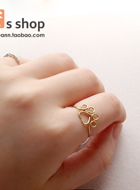 【握爪】猫咪狗狗爪子女闺蜜戒指