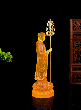 九华山小地藏王菩萨水琉璃佛像寺庙万佛殿神像家居供奉摆件批发