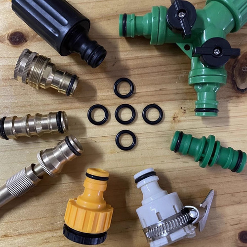 4分水龙头快速接头洗车奶嘴水枪标准接密封圈黑色O型圈密封圈垫片 - 图0