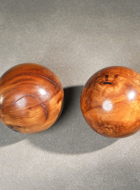 雷击枣木手球保健球文玩手把件实木雕小件雷文球工艺礼品送长辈
