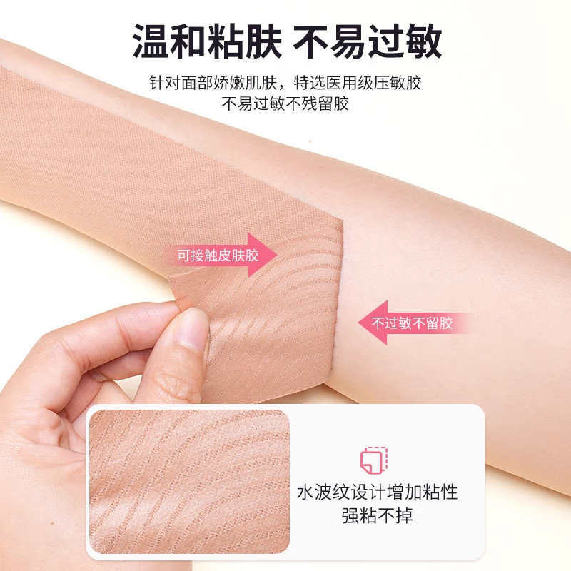 脸部肌肉贴提拉紧致绷带轻薄透气面部专用贴法令纹川字纹贴弹力布,淘宝优惠券,粉丝福利购,淘宝优惠卷