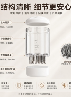 头皮上药器米诺头部地尔涂药神器头发抹药神器刻度滚珠按摩上液器