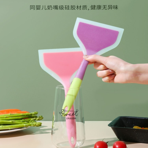 烙饼硅胶铲平底锅适用铲子不伤锅烘焙刮刀厨房家用炒菜锅铲 - 图3