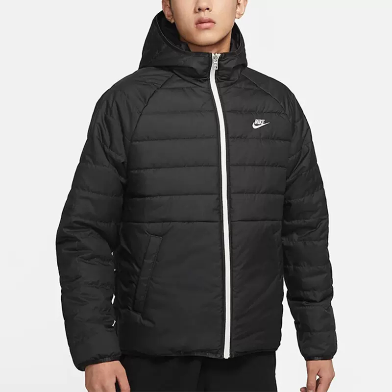 Nike耐克棉服男款外套冬季保暖双面穿连帽夹克 DH2784-010