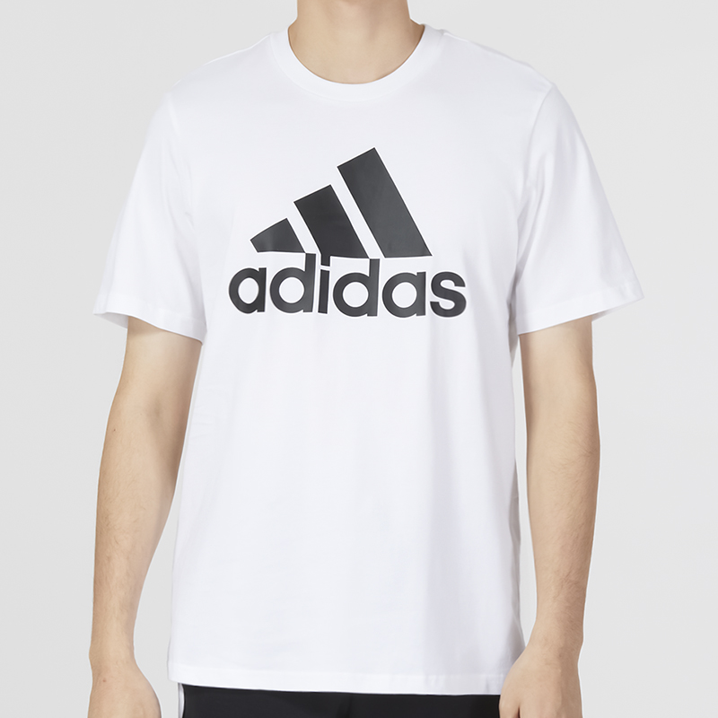 Adidas 阿迪达斯夏季男子运动训练休闲圆领短袖T恤IC9349 - 图0