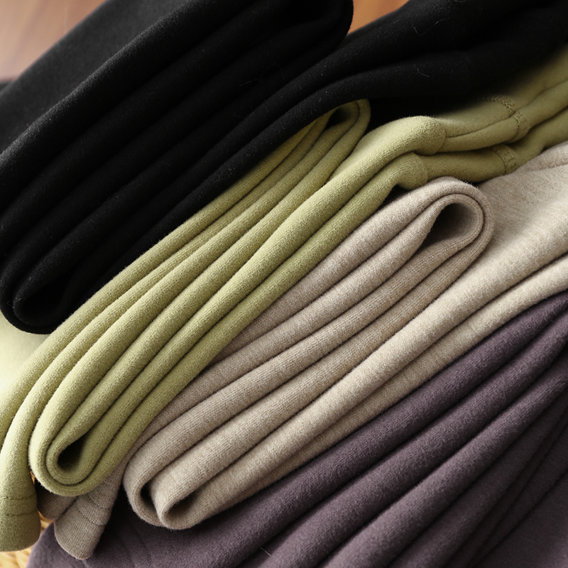 淘么淘 立马小蛮腰 立体剪裁修身显瘦磨毛双拉链立领卫衣外套新款 - 图3