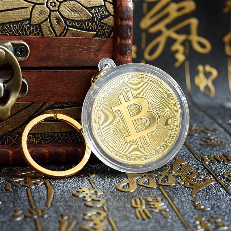 bitcoin比特B纪念币钥匙扣btc钥匙挂件以太硬币莱特金币挂饰礼物 - 图2