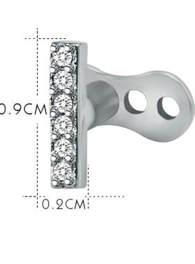 埋钉埋骨钉皮肤植入钉入珠饰品dermal anchor 锁骨钉欧美1.6MM