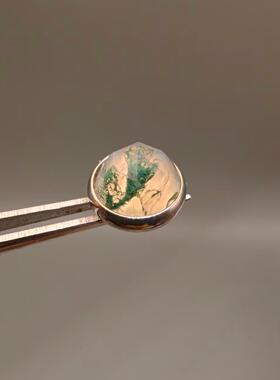 天然绿色水草玛瑙钛合金埋钉唇钉耳骨钉内螺纹通用替换钻头6㎜