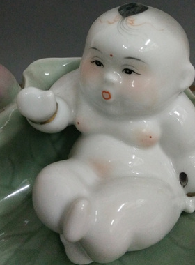 景德镇陶瓷雕塑手绘婚庆礼品摆件