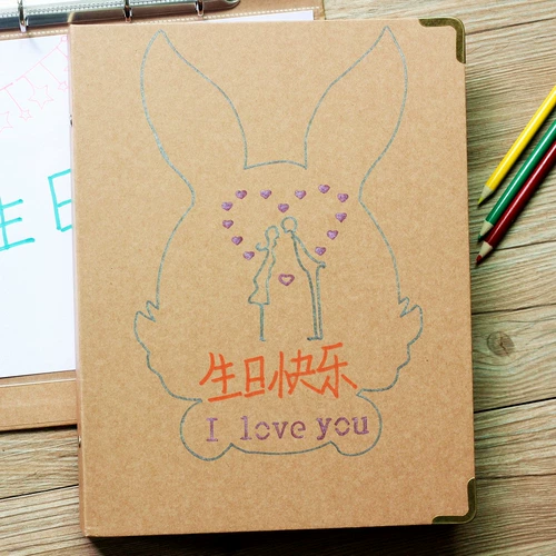 TikTok, памятный фотоальбом для влюбленных, подарок на день рождения, цвет, ручная роспись, DIY, делается под заказ