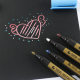 Metallic marker pen black card diy photo album graffiti pen kindergarten growth file manual production materials graduation season photo album accessories