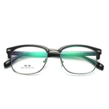 Корейская версия TR90 Tide Men's Retro Semi -Frame Glasses Rame Men's Myopia Glasses Strack Женские круглые глаза рамки глаза