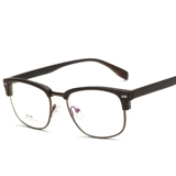 Корейская версия TR90 Tide Men's Retro Semi -Frame Glasses Rame Men's Myopia Glasses Strack Женские круглые глаза рамки глаза