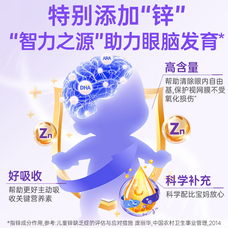 德国双心蓝莓儿童叶黄素青少年片丸非软糖旗舰店60粒3盒咀嚼片